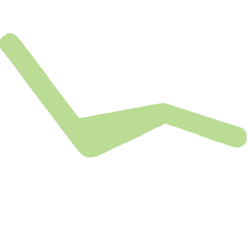 The image shows a stylized graphic of a reclining chair with a person lying on their back, facing the sky.